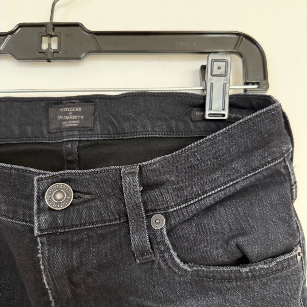 Citizens Of Humanity Black Ankle Cropped Jeans